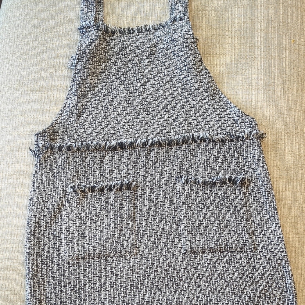 Black and White Tweed Dress